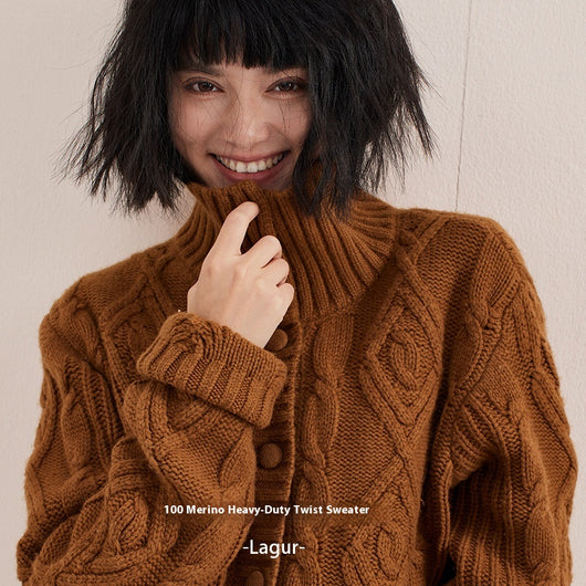 Cardigan Grueso de Algodón Suave - Abrigo Casual Cómodo - Image 4