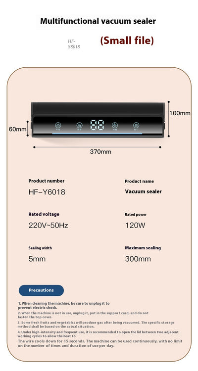 Máquina Selladora al Vacío Automática para el Hogar - Image 7