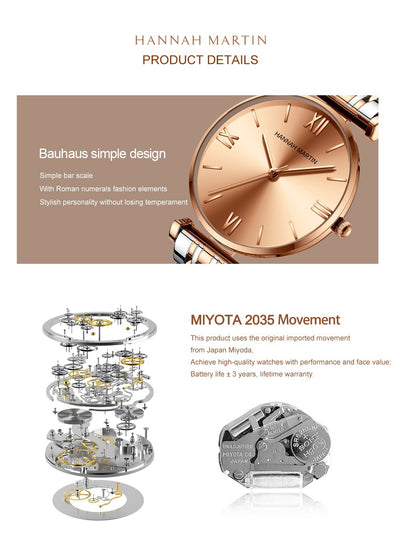 Reloj de Acero Inoxidable para Mujer - Diseño Minimalista - Image 12