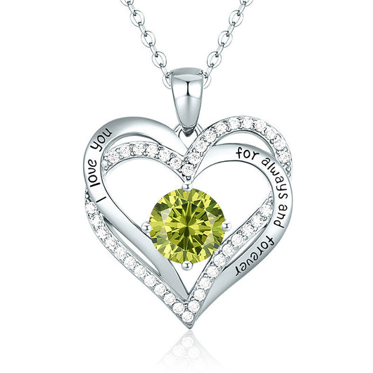Collar Colgante de Plata 925 con Doce Piedras de Nacimiento para Mujer - Image 11