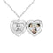 Cross-border European And American Simple Big Love Necklace Women Steel color printing and engra