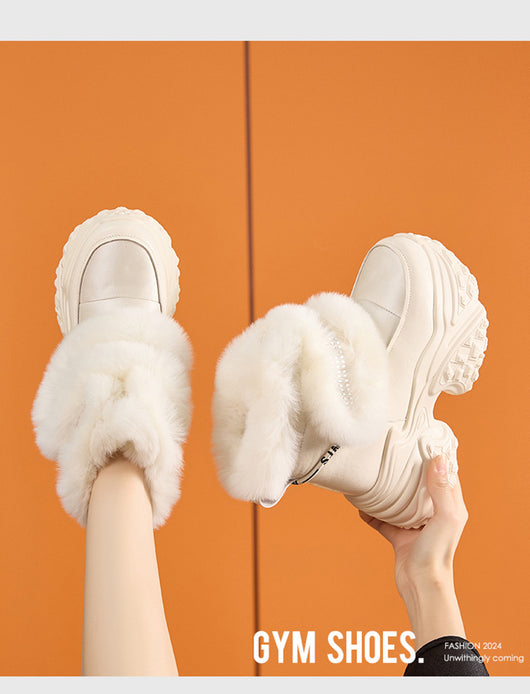 Botas de Nieve para Mujer con Suela Gruesa y Forro de Felpa - Image 14
