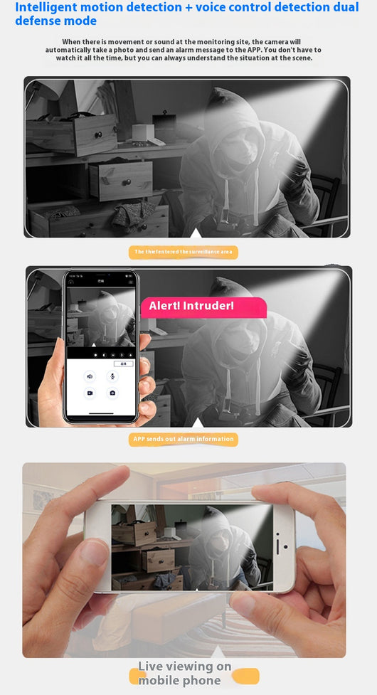 Cámara de Seguridad WiFi Inteligente con Monitoreo Remoto - Image 11