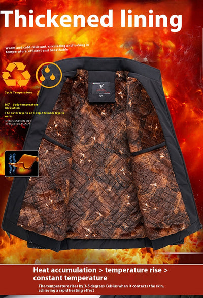 Chaqueta Acolchada de Invierno para Hombre con Cuello Alto - Image 15