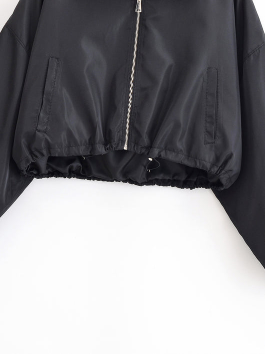 Chaqueta Minimalista Otoñal con Cuello Solapa y Falda Integrada - Image 9