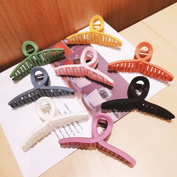 Pinza Clip Grande Frosted para Cabello Grueso – Diseño Elegante para Mujeres