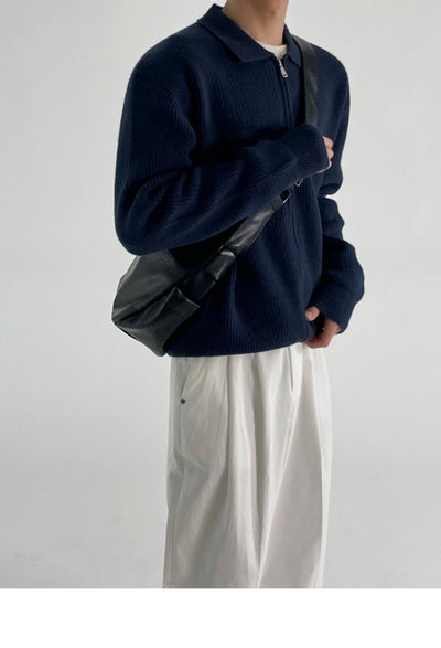 Bolsa Mensajera de Cuero PU para Hombre - Capacidad Grande, Estilo Minimalista - Image 11
