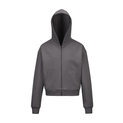 Sudadera Corta Básica Unisex de Color Sólido - Image 7