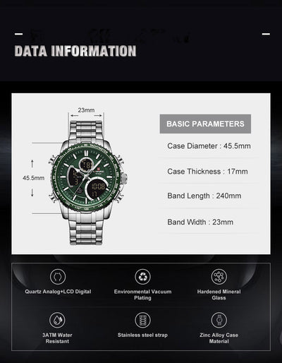 Reloj de Cuarzo Electrónico para Hombre - Image 37