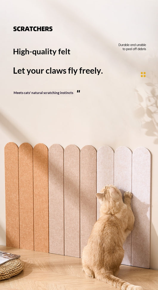 Rascador de Pared para Gatos de Color Sólido sin Desprendimiento de Fibras - Image 19