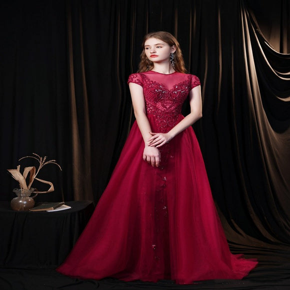 Vestido de Noche Lujo Pesado Sen French Dream