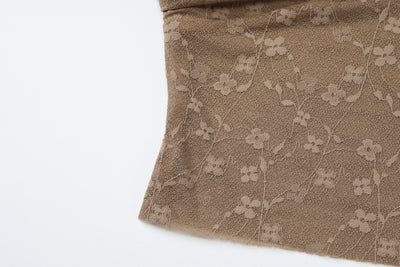Falda Envolvente Midi de Encaje de Nylon con Corte Irregular - Image 11