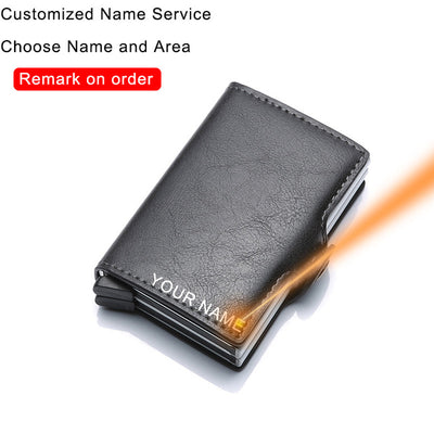 Cartera Minimalista de Cuero y Metal para Tarjetas Bancarias - Image 11