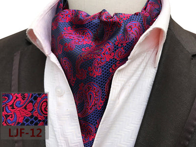 Bufanda Jacquard de Poliéster Estilo Británico para Hombre - Image 42