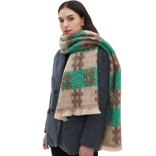 Bufanda Jacquard con Patrón Europeo y Americano - Image 3