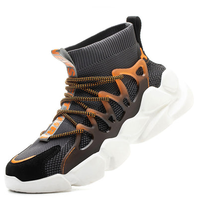 Zapatos de Seguridad Respirable Tejido Volador para Hombre Talla Grande - Image 16