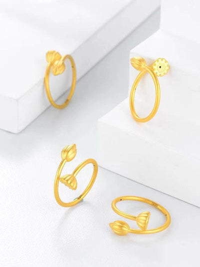 Anillo Dos Mundos en Oro 18K para Mujer - Oro Amarillo - Image 13
