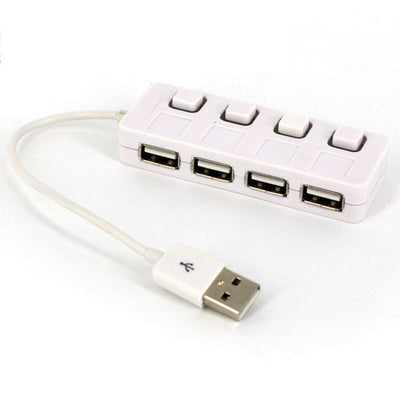 Hub USB 2.0 Multiplicador de 4 Puertos con Botón - Image 12