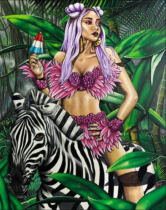 Pintura de Diamantes Laura Retz - Ponies