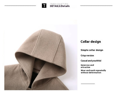 Abrigo de Lana Reversible con Capucha para Hombre - Invierno Premium - Image 14