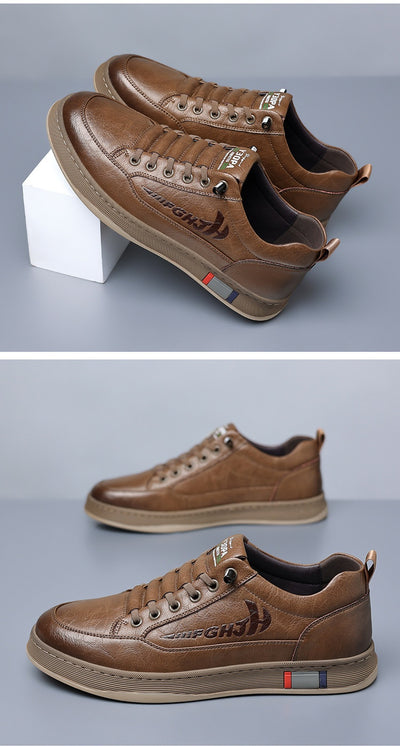 Zapatos de Cuero Casual Transpirables para Hombre - Diseño Versátil - Image 21
