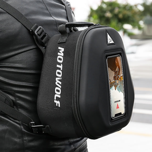 Mochila Impermeable para Motocicleta con Compartimento de Asiento Trasero