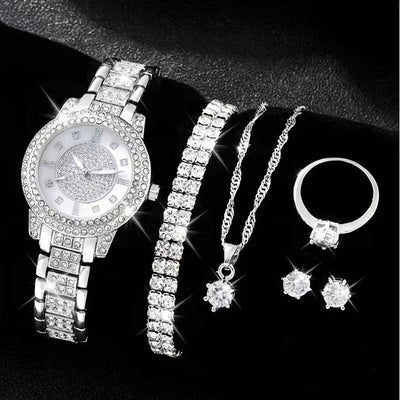 Reloj para Mujer con Diamantes Incrustados - Conjunto Cornucopia - Image 14