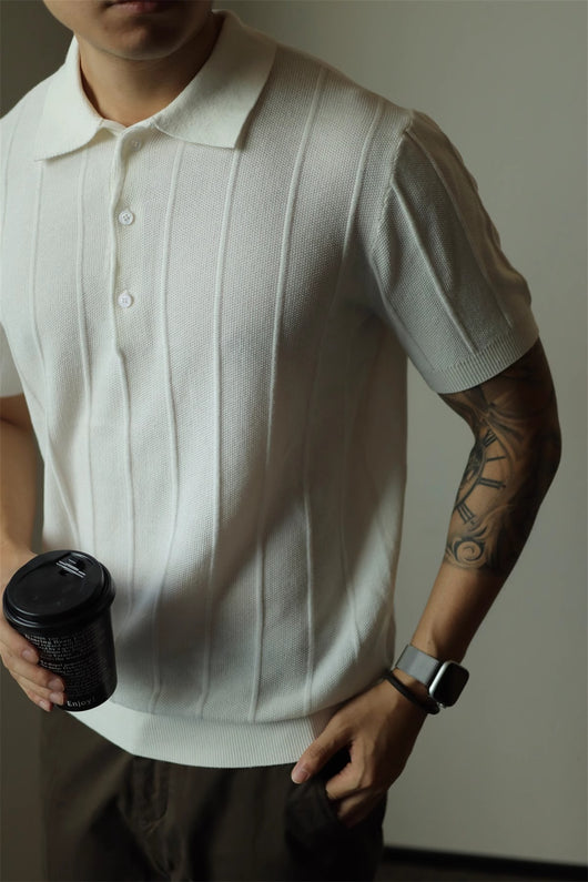 Camiseta Básica Americana Hombre Color Sólido - Image 20