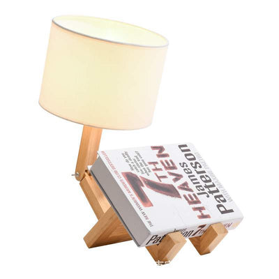 Lámpara de Mesa Humanoide de Diseño Moderno en Madera - Image 11