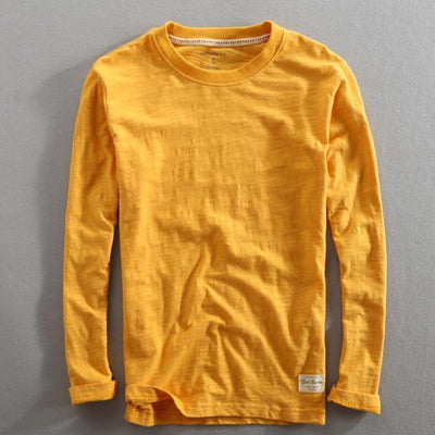Camiseta de Cuello Redondo en Algodón Slub - Image 6