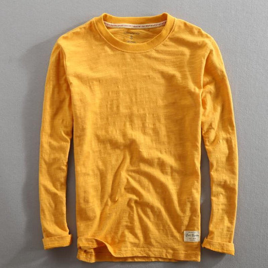 Camiseta de Cuello Redondo en Algodón Slub - Image 6