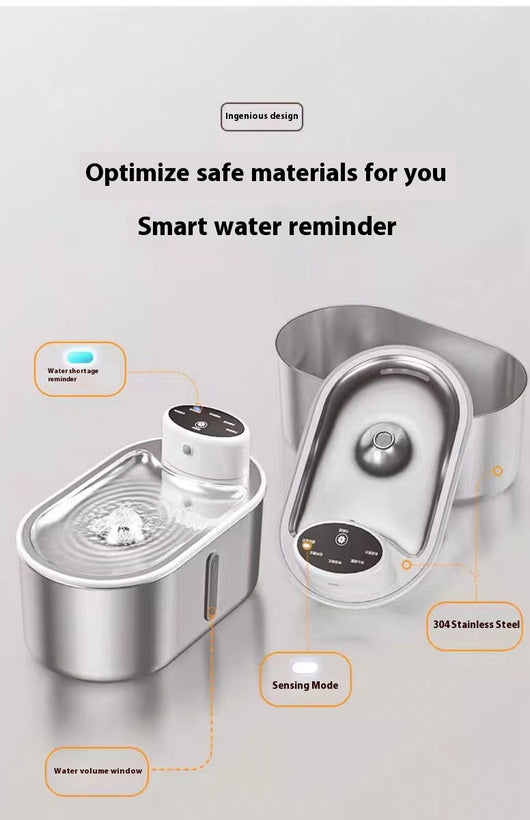 Fuente de Agua Automática para Mascotas con Sensor Infrarrojo - Image 6