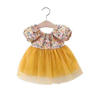 Vestido Infantil Floral Manga Corta - Image 10