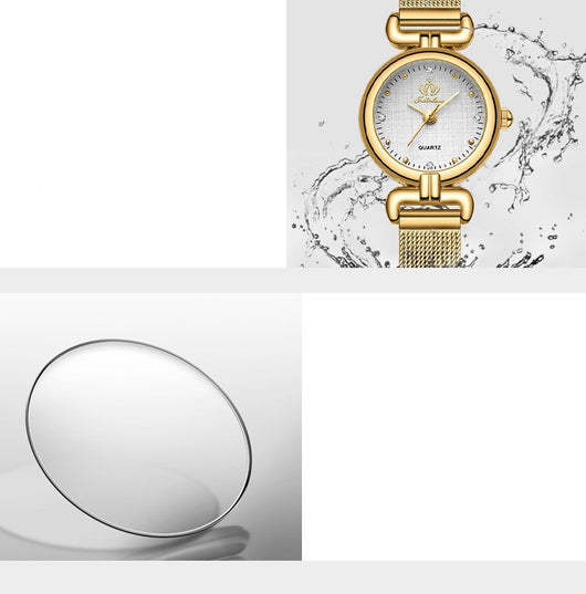 Reloj de Cuarzo Elegante para Estudiantes con Correa de Malla - Image 2