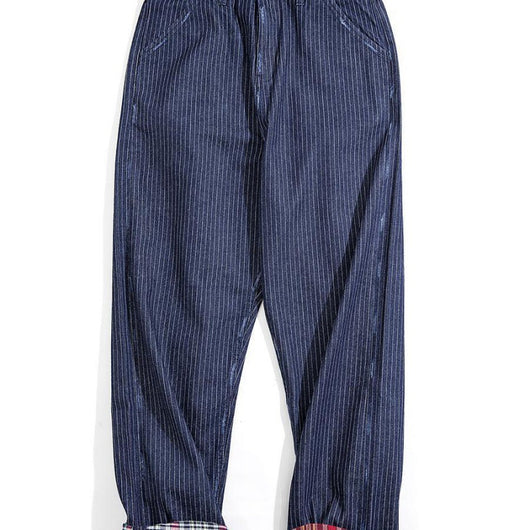 Pantalones Casuales Retro Japoneses con Detalle Tooling para Hombre - Image 10