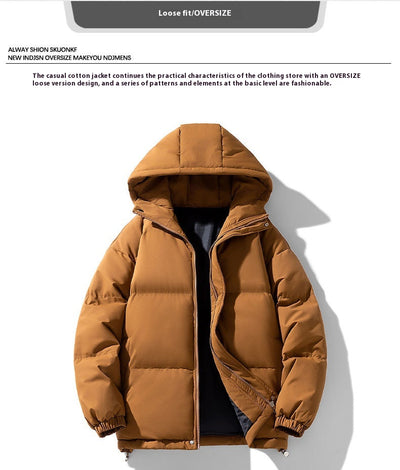 Chamarra Acolchada Suelta con Capucha para Invierno - Image 12