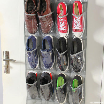 Organizador de Zapatos Colgante de 24 Compartimentos para Puerta