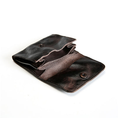 Billetera Corta de Cuero Vacuno Estilo Retro para Hombre - Image 4