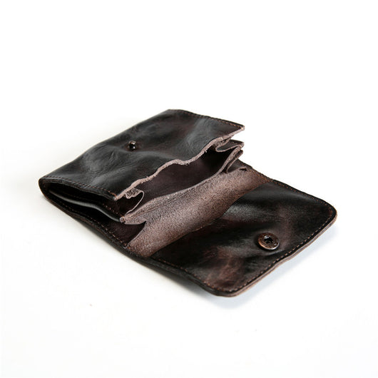 Billetera Corta de Cuero Vacuno Estilo Retro para Hombre - Image 4