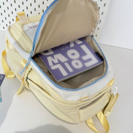 Mochila de Gran Capacidad Ligera con Diseño de Contraste - Image 19