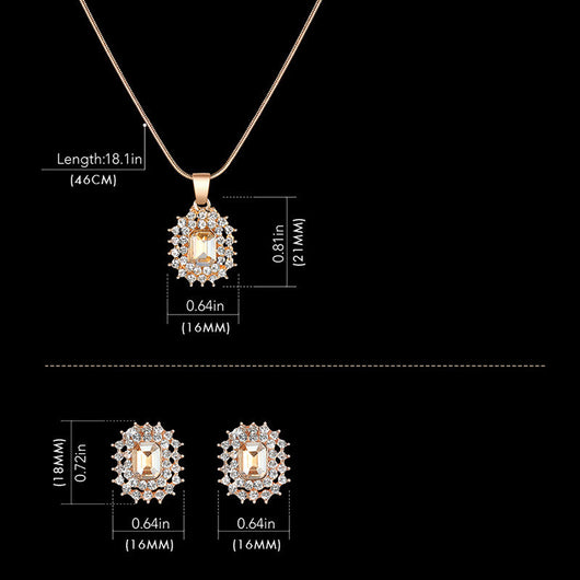 Conjunto de Joyería con Cristales: Reloj, Aretes y Collar - Image 6