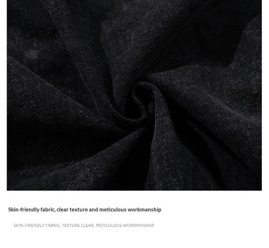 Sudadera Negra para Hombre con Lavado Desgastado y Detalles de Cierre de Langosta - Image 16