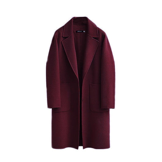 Abrigo Reversible de Lana para Mujer Otoño e Invierno - Image 16