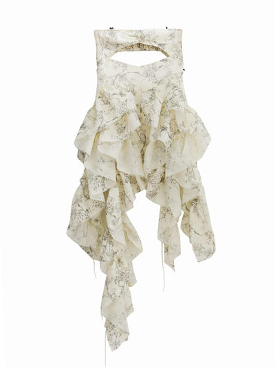 Vestido Romántico con Estampado Desmontable y Correa Ajustable - Image 5