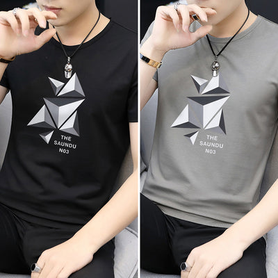 Camiseta Modal Hombre Manga Corta Estampada Ice Silk - Image 16