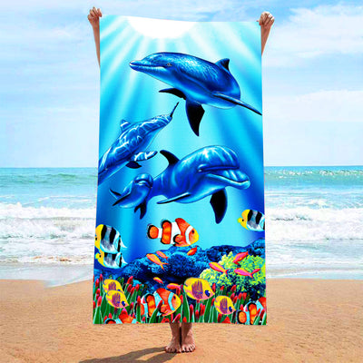 Toalla de Playa Estampada - Diseño Vacaciones Junto al Mar - Image 9