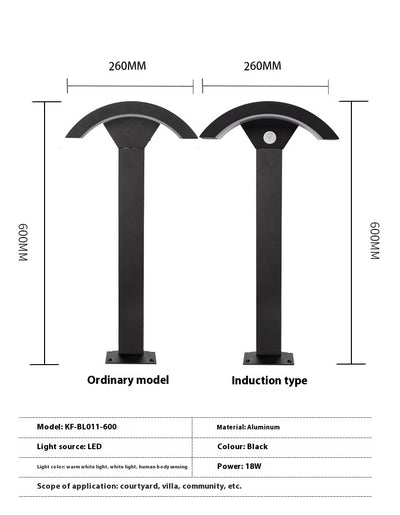 Lámpara de Pared Exterior con Sensor de Movimiento - Diseño Minimalista Impermeable - Image 6