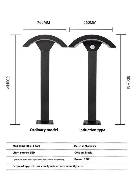 Lámpara de Pared Exterior con Sensor de Movimiento - Diseño Minimalista Impermeable - Image 6