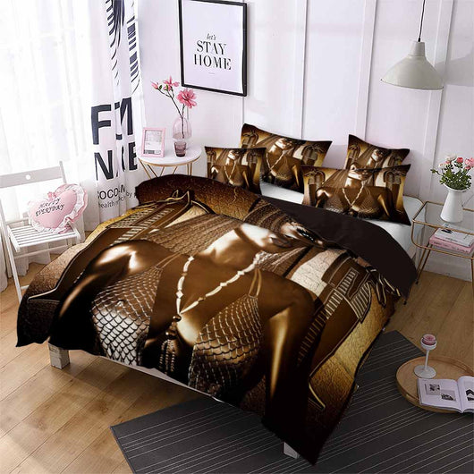 Juego de Cama Textil 3D Inspiración Egipcia Premium - Image 5