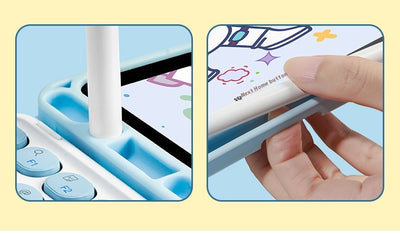 Funda Magnética de Cuero para Teclado con Ranura para Lápiz - Image 36